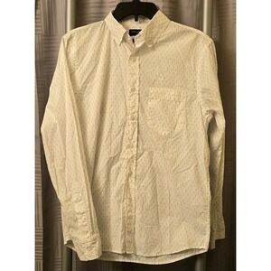 Banana Republic Size S Mens Shirt Untucked Fit Button Up‎ Long Sleeve White